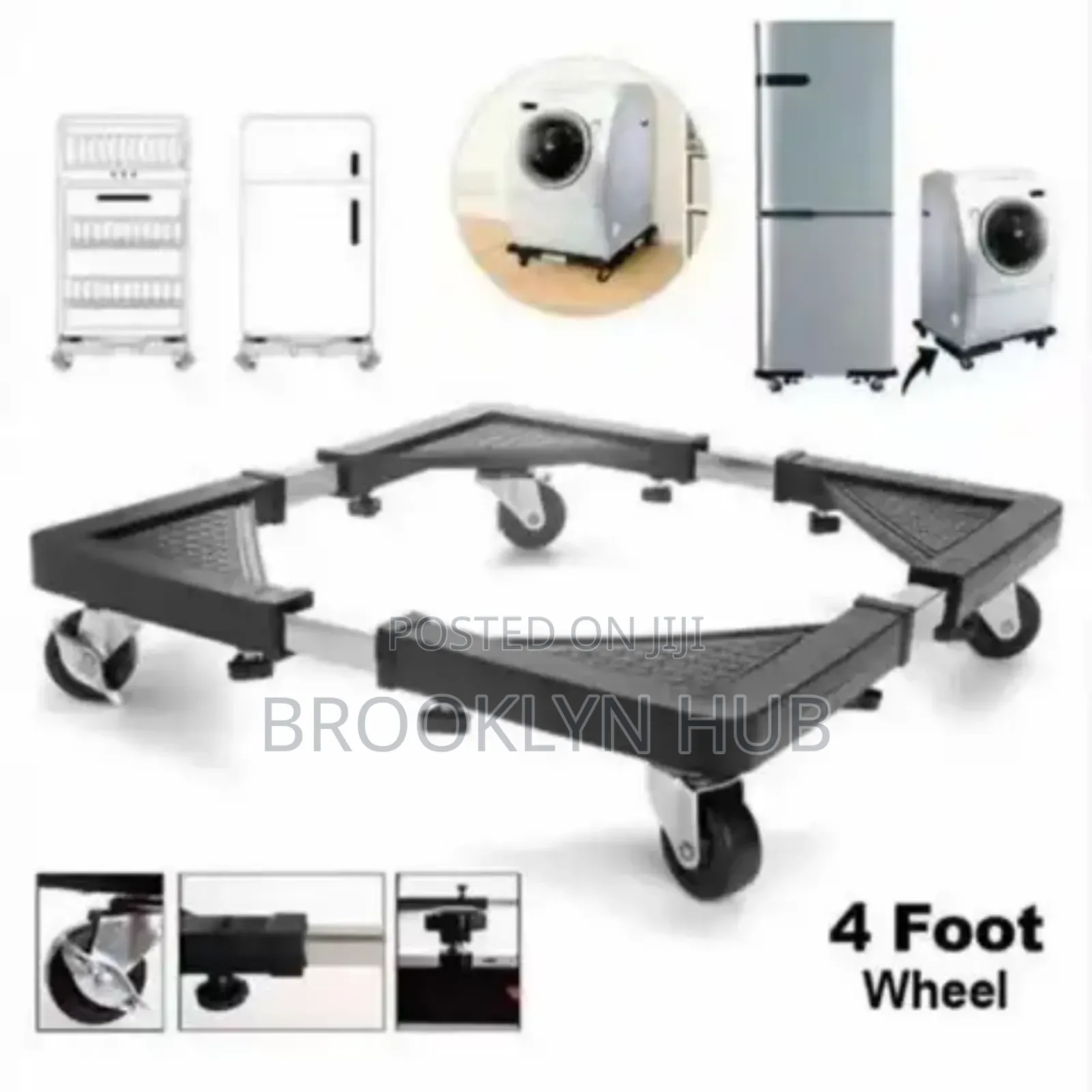 Fridge Base * Adjustable , Moving Fridge Rack