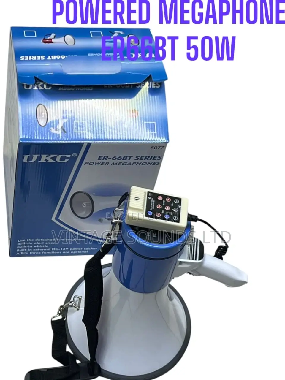 Powered Megaphone Er66 50watts With USB Siren
