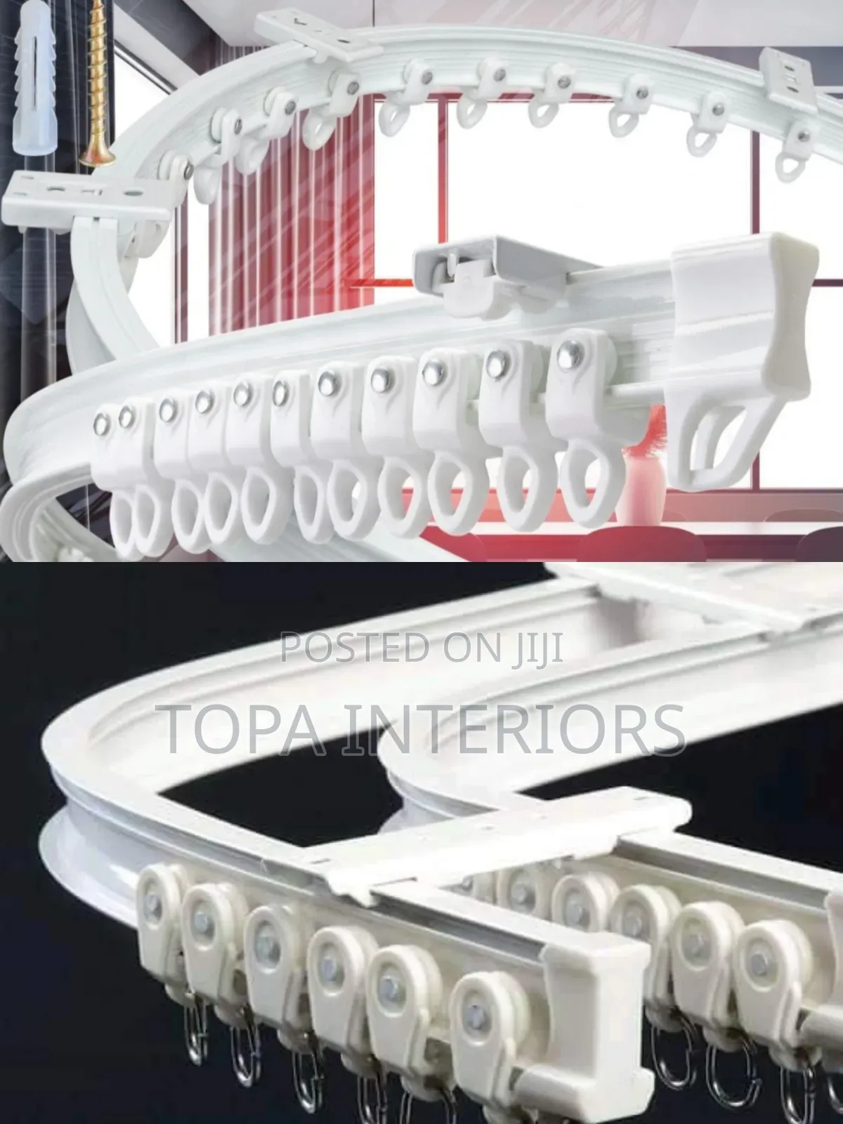 Flexible Aluminium Ceiling Curtain Rails Track Fitting