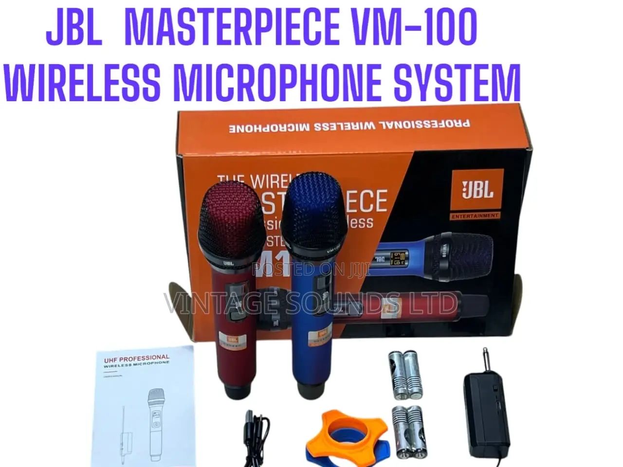 JBL Vm100 Dual Channel Wireless Microphones