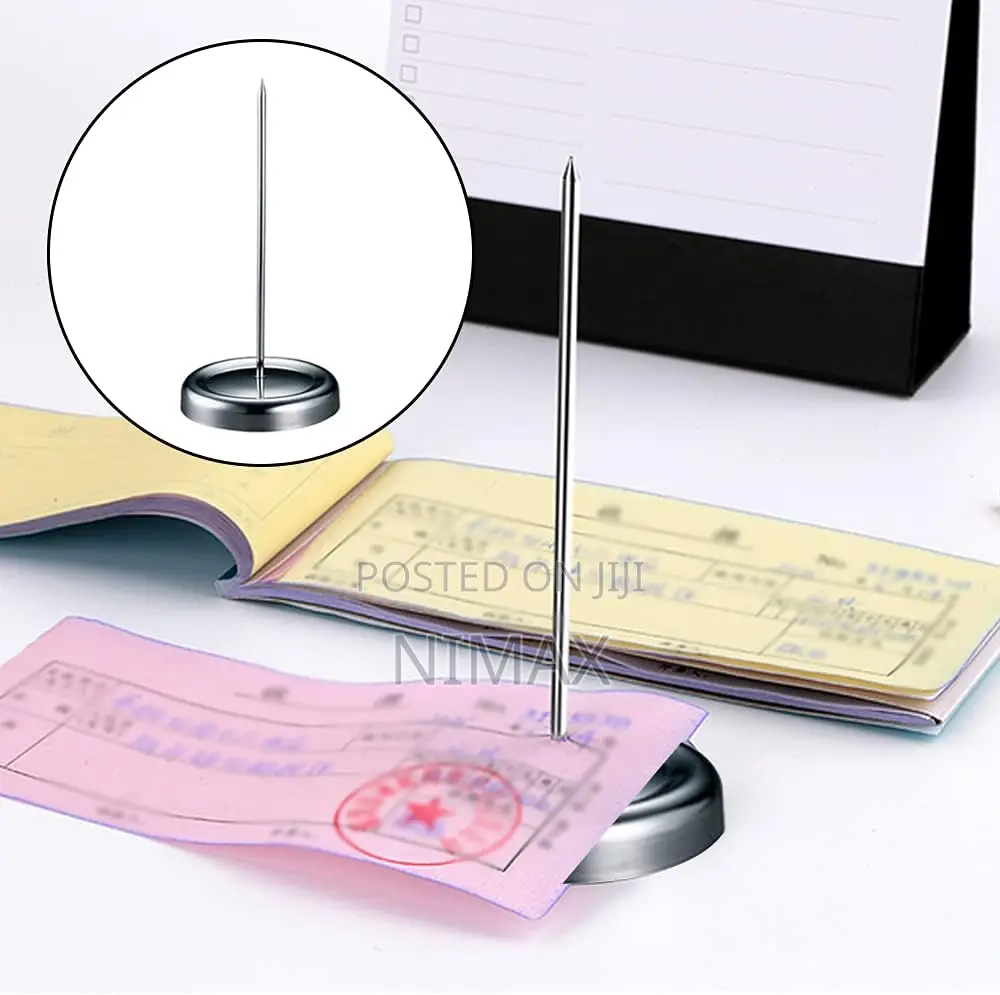Straight Rod Paper Memo Holder Restaurant Receipt Holder