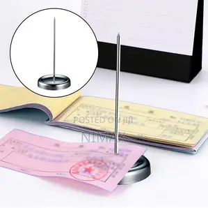 Straight Rod Paper Memo Holder Restaurant Receipt Holder