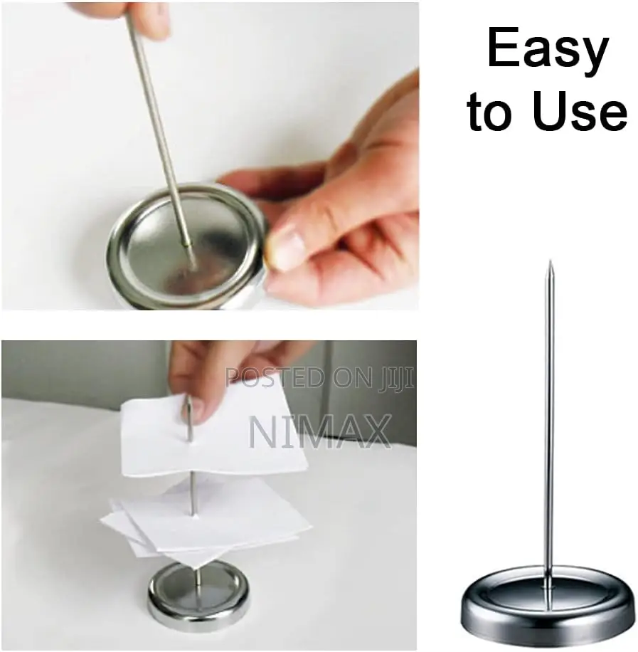 Straight Rod Paper Memo Holder Restaurant Receipt Holder