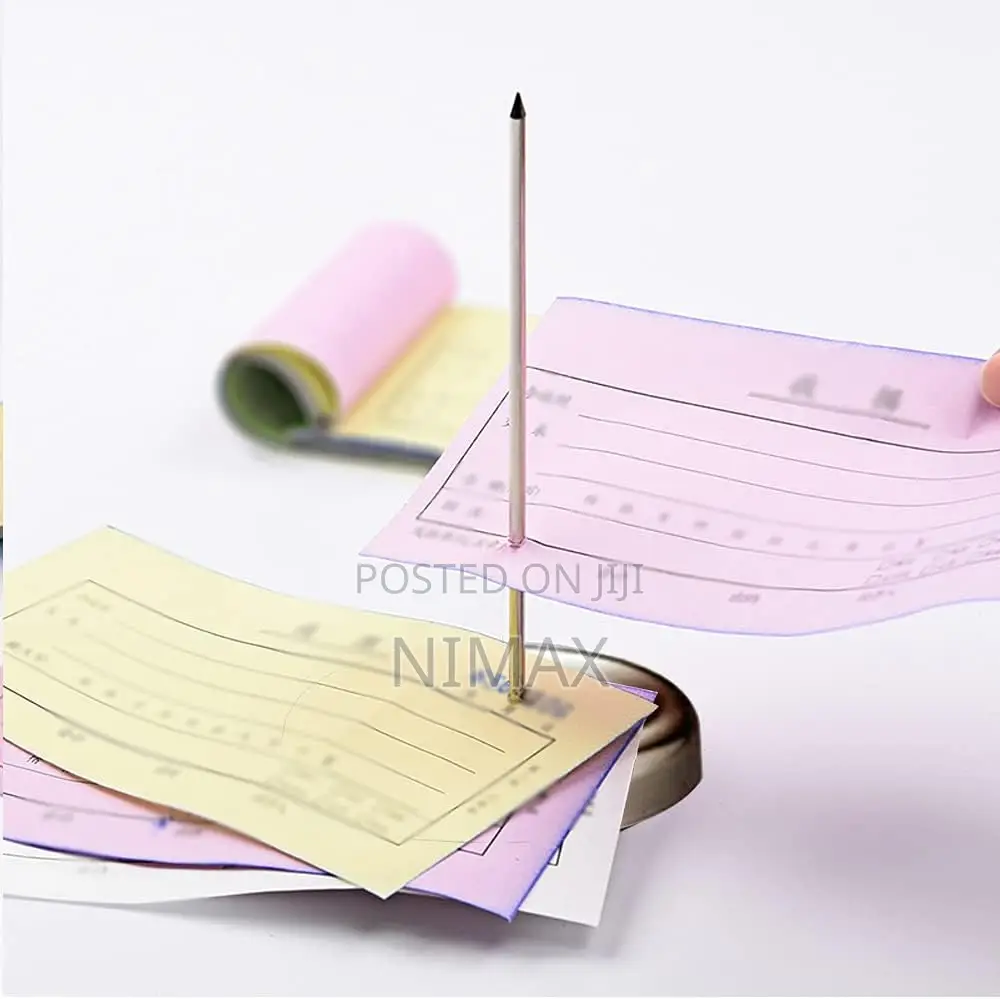 Straight Rod Paper Memo Holder Restaurant Receipt Holder