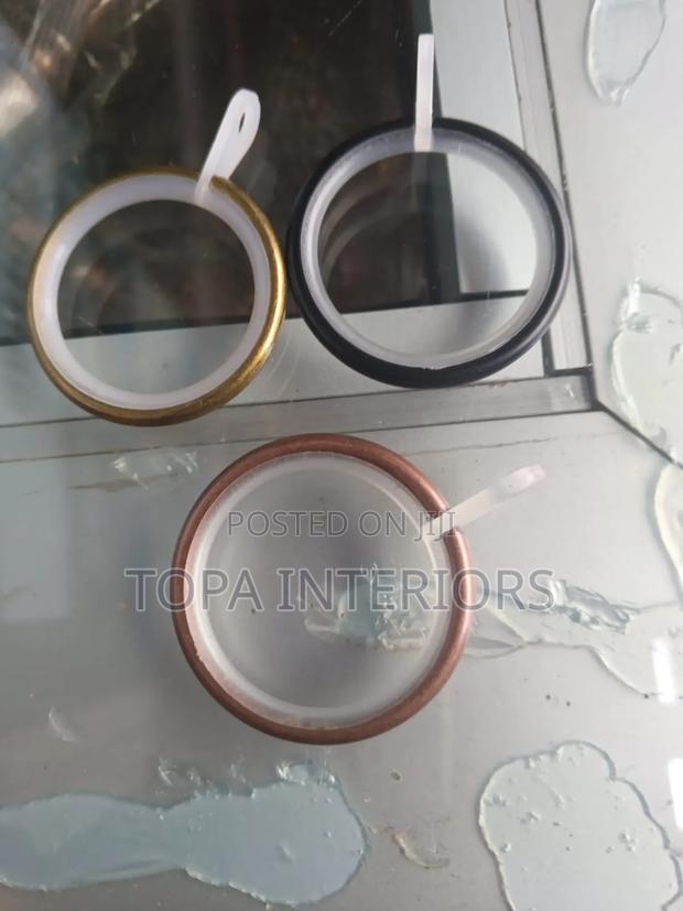 Rubber Coated Drapery Rings for Hanging Curtains