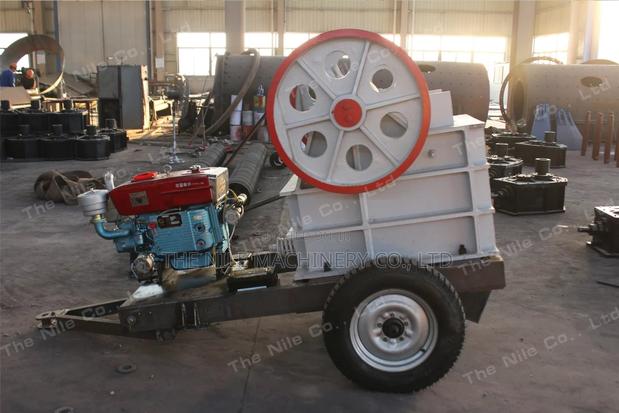 1 T/H Mobile Jaw Stone Crushers With Trailer - main view