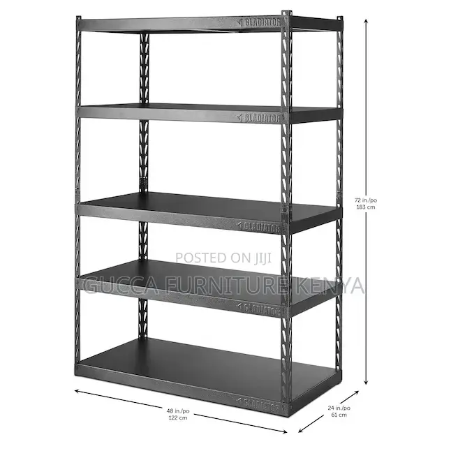 Cabinets: Steel Heavy Duty 5-Tier Utility Shelving Unit