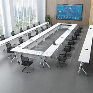 Office Tables: Modern Mobile Conference Folding Table