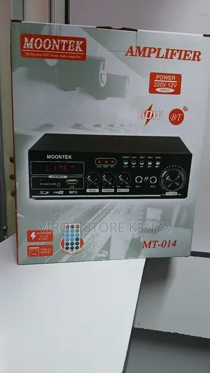 Moontek Amplifier With Fm And Bt, 2 Mic Ports Amplifier