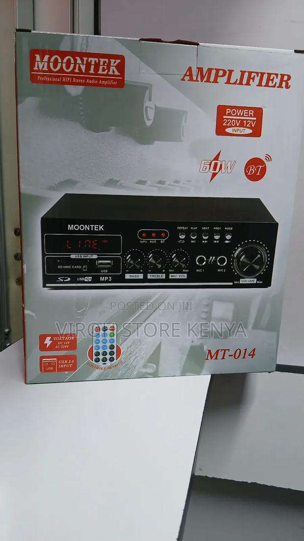 Moontek Amplifier With Fm And Bt, 2 Mic Ports Amplifier - thumbnail 2