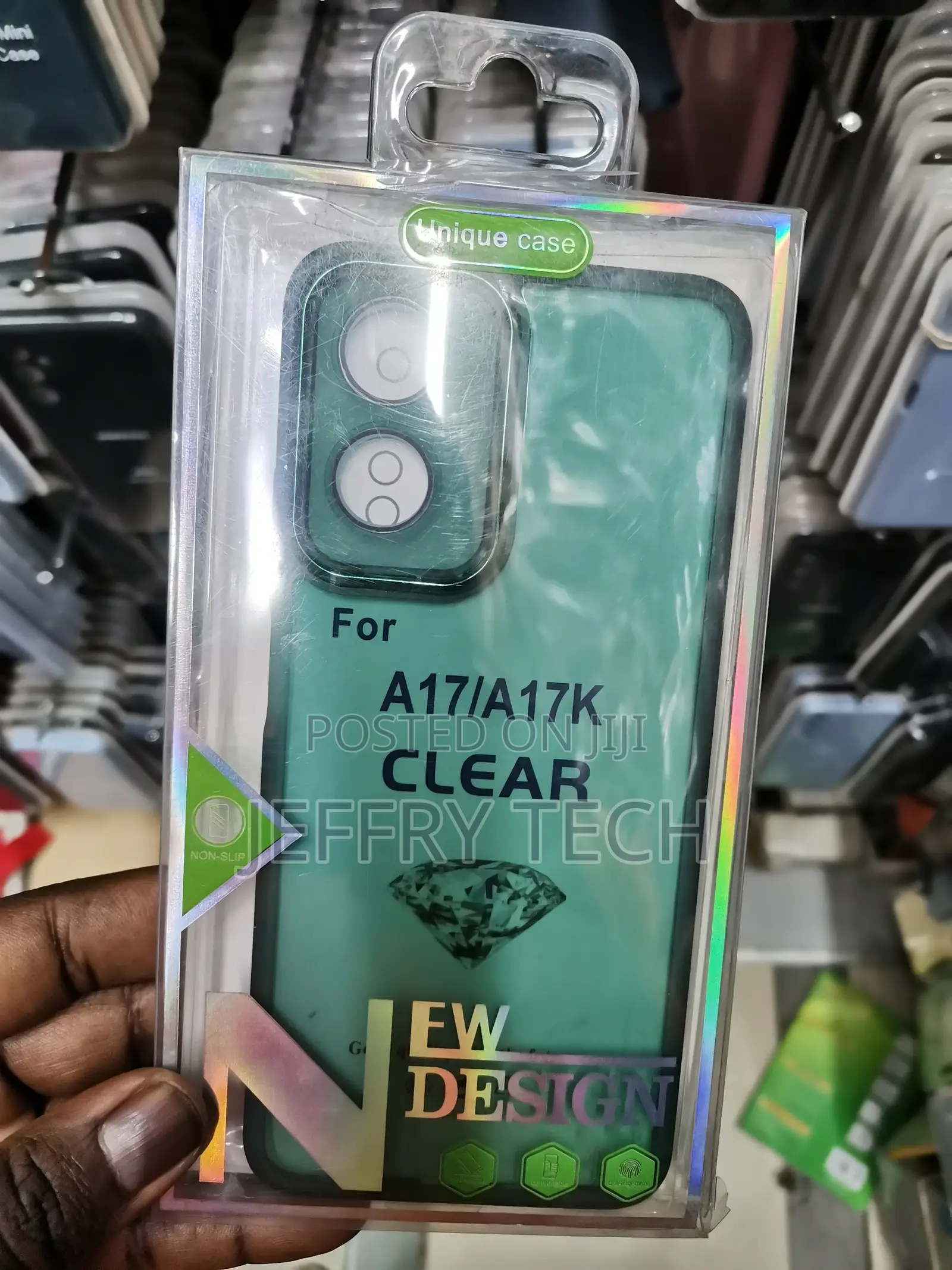 Oppo A17/A17k Case,Clear Electroplating Hybrid Protective
