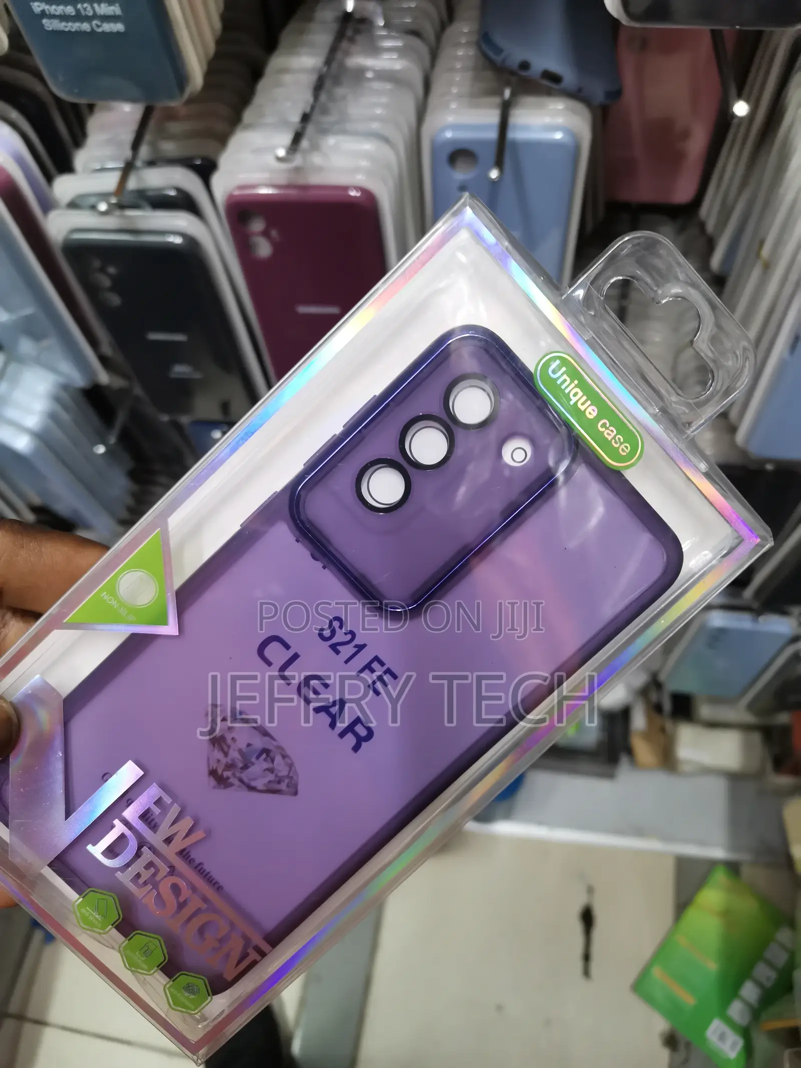 Electroplating Transparent Case for Galaxy S21 FE