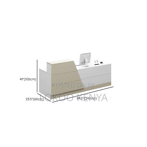 Office Desk: L-Shaped Office Reception Desk - thumbnail 3