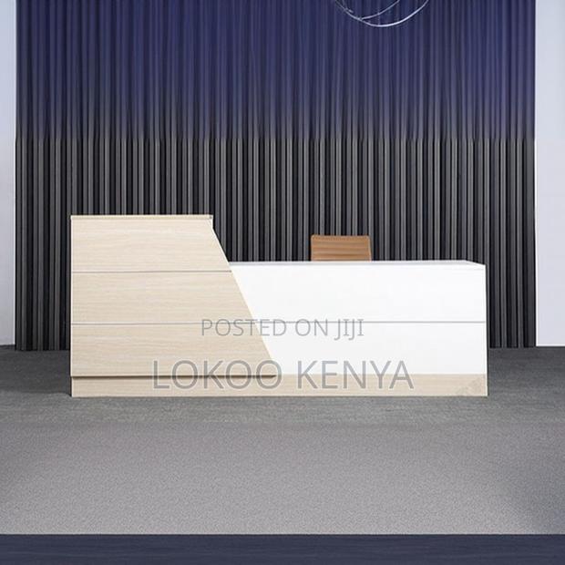 Office Desk: L-Shaped Office Reception Desk - thumbnail 5