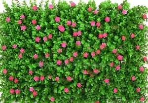 Easy-to-Install Floral Hedge Panels