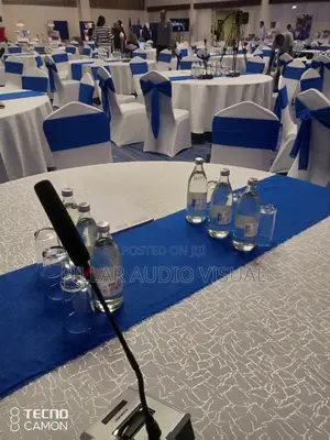 We Have Set Up for Events, Tables, Cameras Seats Tents