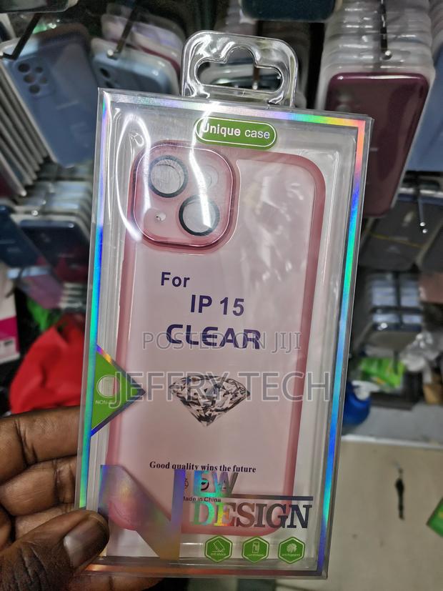 iPhone 15 Electroplating Case With Camera Protection-Clear - main view