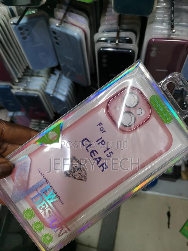 iPhone 15 Electroplating Case With Camera Protection-Clear - thumbnail 3