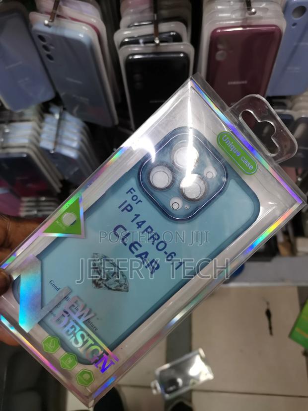 Electroplating Transparent Case for iPhone 14 Pro-Clear - thumbnail 3