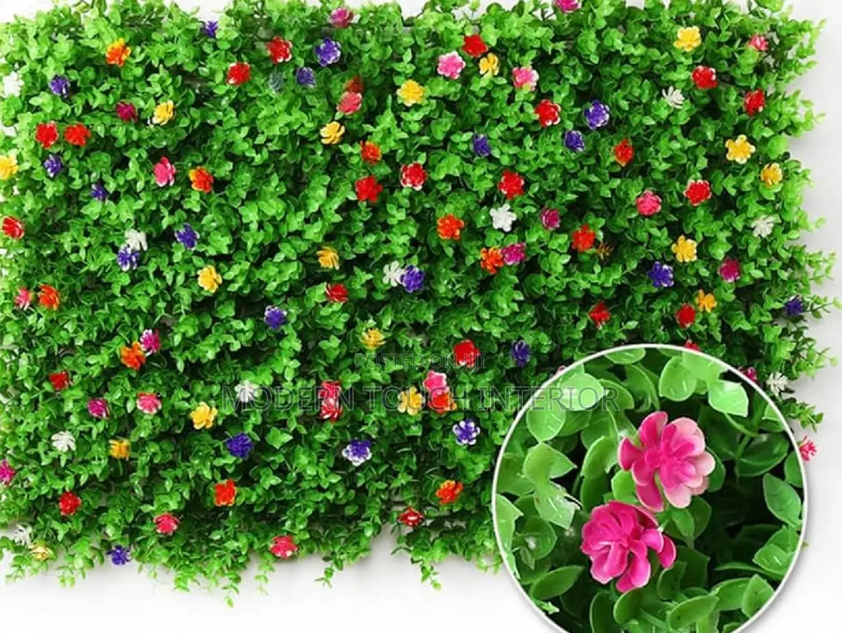 High-Quality Faux Floral Hedge Panels