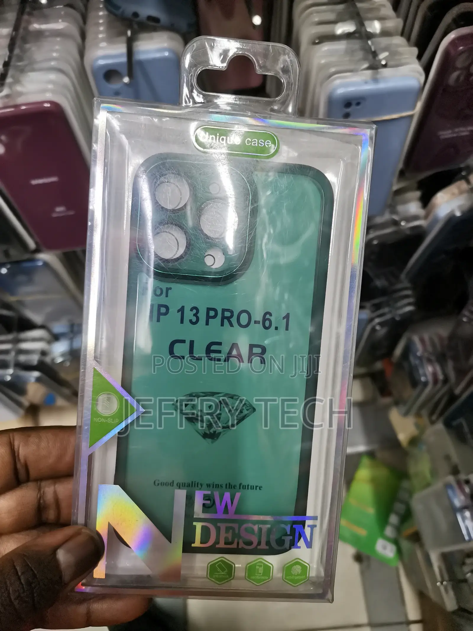 Electroplated Case Transparent Back Case - iPhone 13 Pro