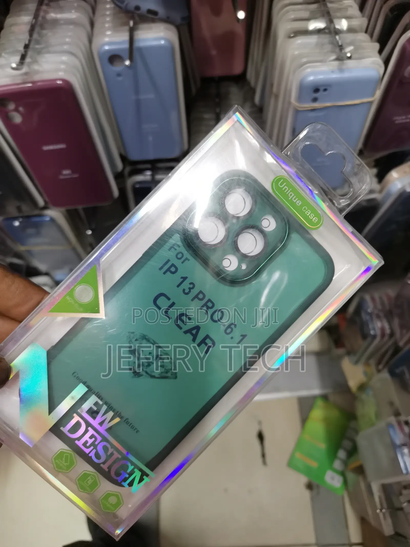Electroplated Case Transparent Back Case - iPhone 13 Pro