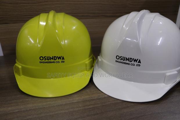 Light Duty Helmet Branded Yellow/White - main view