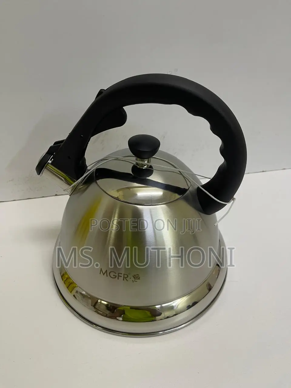 Silver Stainless Steel Whistling Kettle