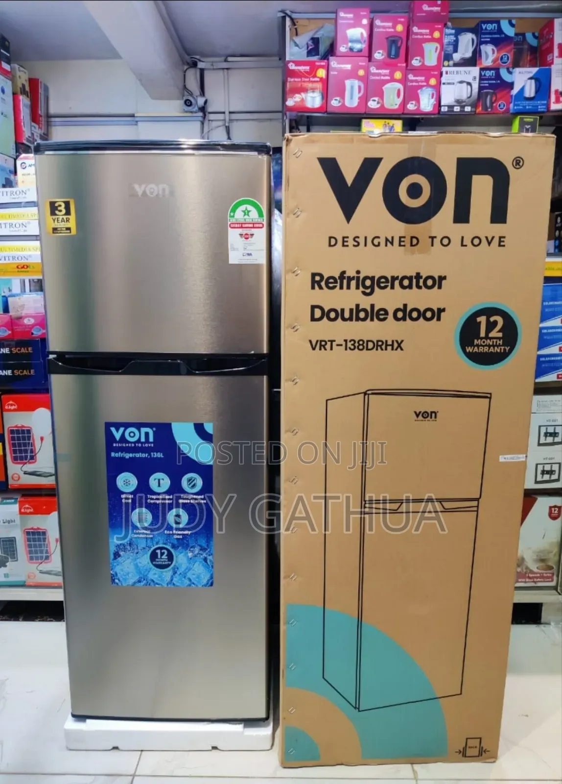Fridge Von 138 LTRS