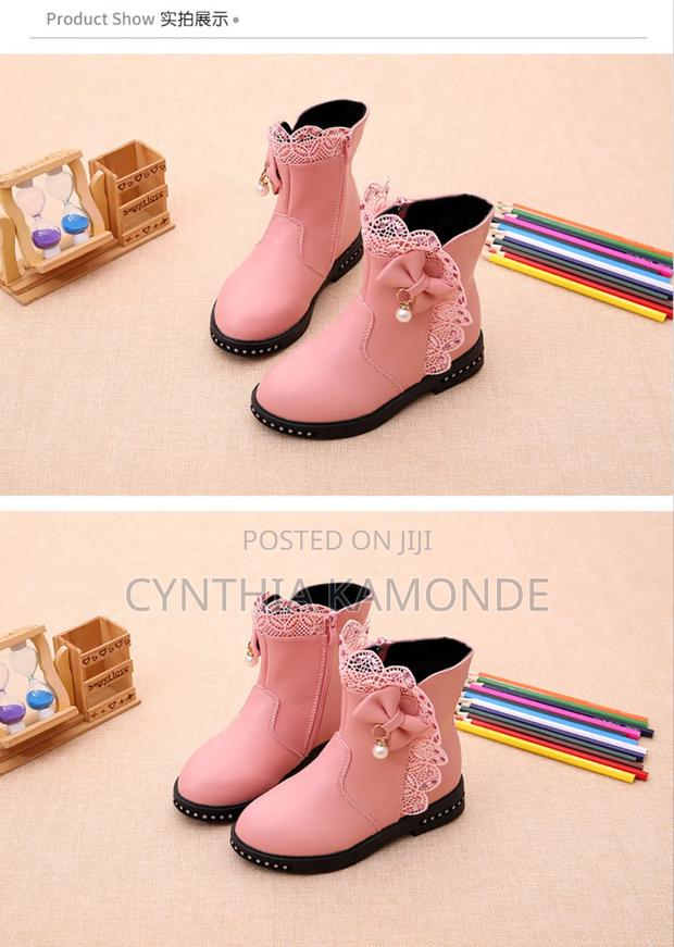 Black, Pink, Red Fancy Kids Boots Size 27-37 - main view