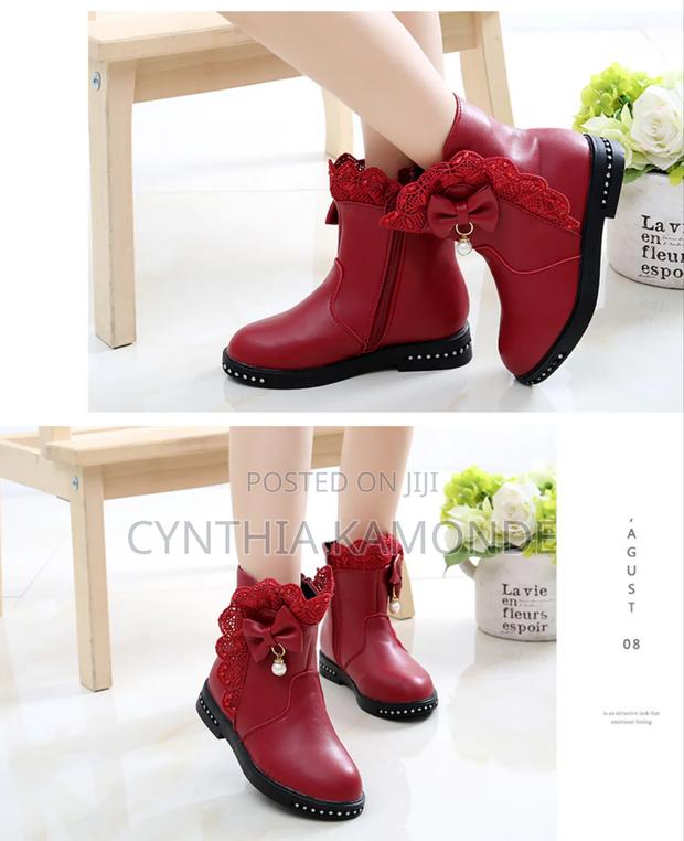 Black, Pink, Red Fancy Kids Boots Size 27-37 - thumbnail 2