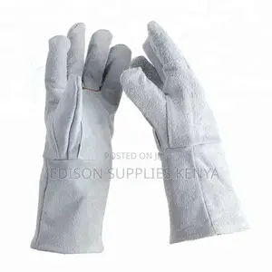Tolsen Welding Gloves Grey Leather Long Cuff Welding Gloves