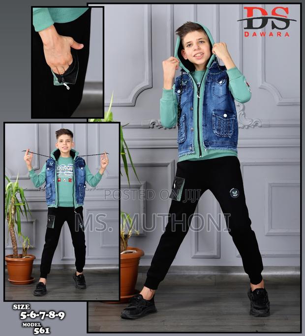 Kids 3 Heavy Three Piece Tracksuit 3-8yrs - thumbnail 4