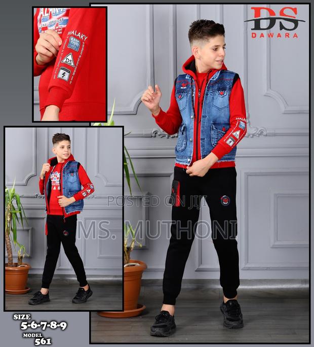 Kids 3 Heavy Three Piece Tracksuit 3-8yrs - thumbnail 5