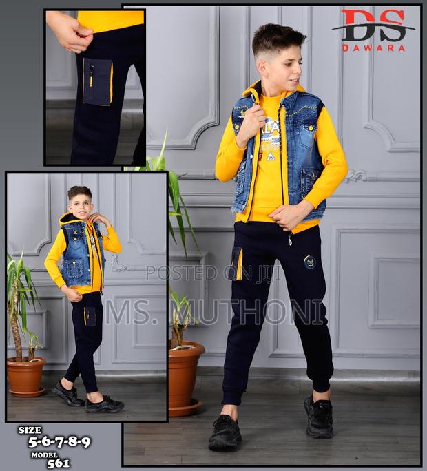 Kids 3 Heavy Three Piece Tracksuit 3-8yrs - thumbnail 6