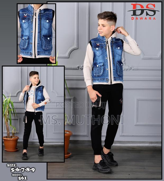 Kids 3 Heavy Three Piece Tracksuit 3-8yrs - thumbnail 3