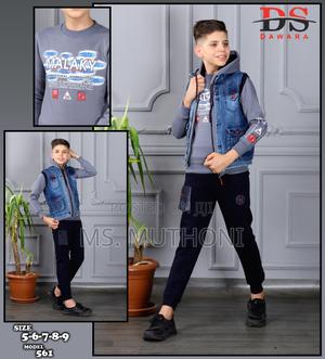 Kids 3 Heavy Three Piece Tracksuit 3-8yrs - thumbnail 2