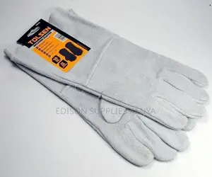 Tolsen Welding Gloves Grey Leather Long Cuff Welding Gloves