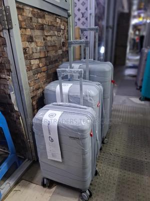 *3 in 1 Unbreakable PP Suitcases Gley/Black - thumbnail 2