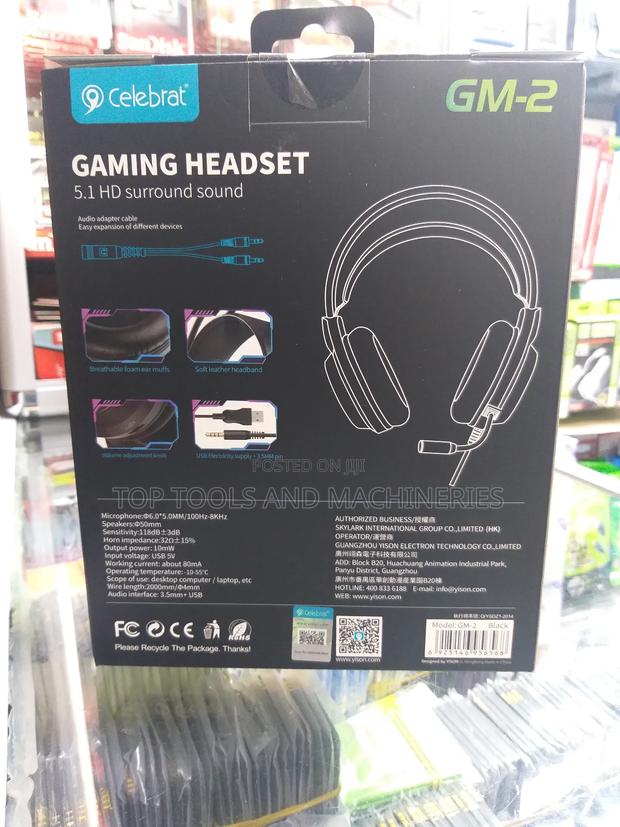 Celebrat Gm-2 Gaming Headset With Illumination + Mic - thumbnail 2