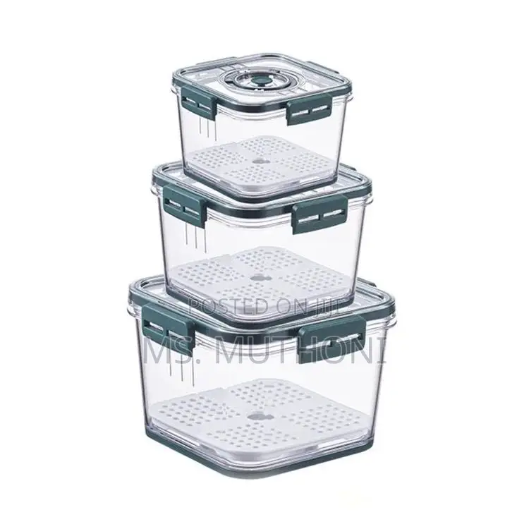 3pcs \ Set Stackable Multipurpose Food Storage Containers