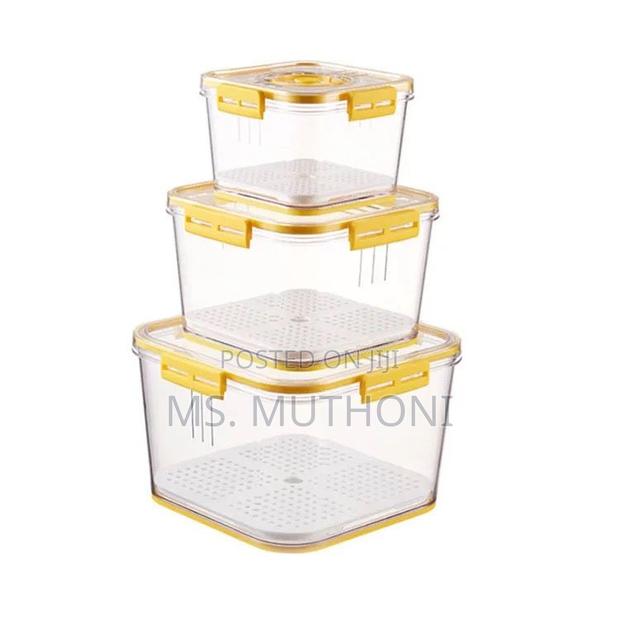 3pcs \ Set Stackable Multipurpose Food Storage Containers - thumbnail 9