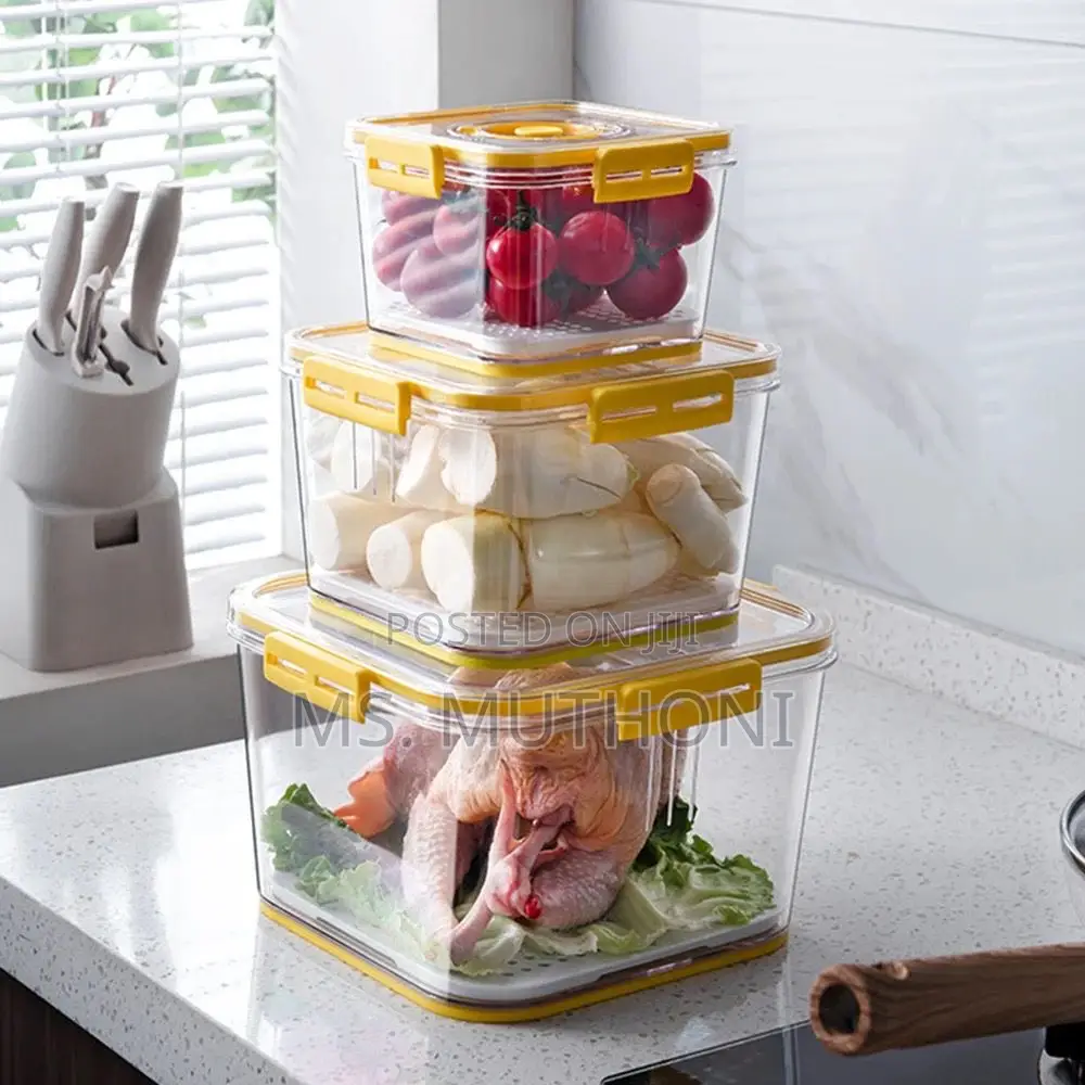 3pcs \ Set Stackable Multipurpose Food Storage Containers