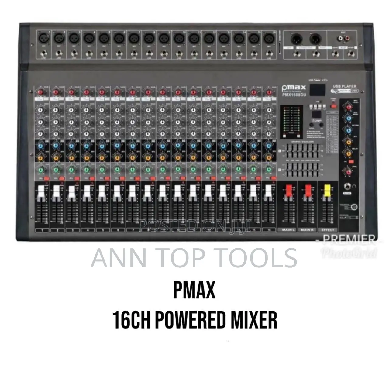 Pmax Powered Mixer 16channel