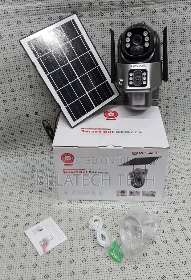 V380 Solar 4G Dual Lens Outdoor Camera PTZ With Simcard Slot