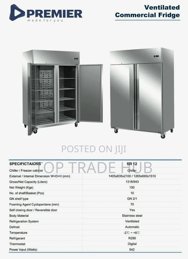Premier Ventilated Commercial Fridge/Chiller 943L