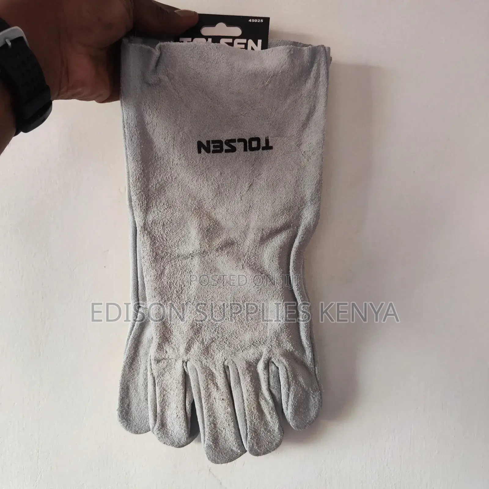 Tolsen Welding Gloves Grey Leather Long Cuff Welding Gloves
