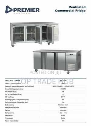 Premier Commercial Ventilated Chiller Fridge 279L - main view
