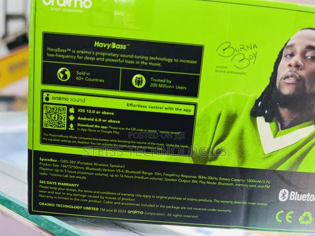 Spacebox Oraimo Bluetooth Speakers - thumbnail 4