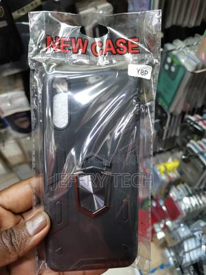 Huawei Y8P Case Ring,Hybrid Kickstand Case-Black - thumbnail 2